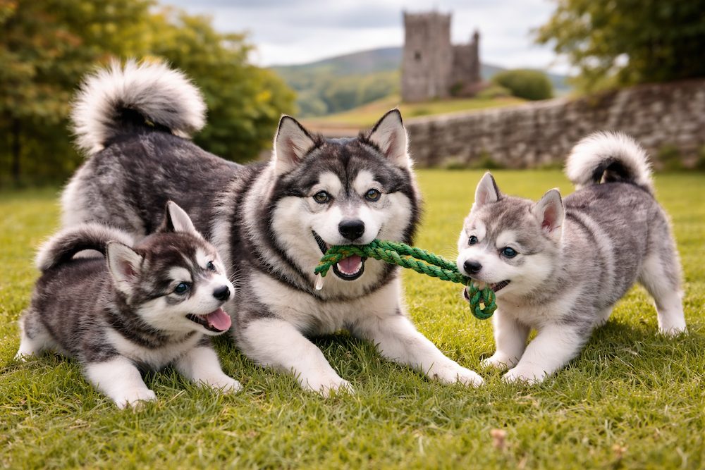Alaskan Klee Kai puppies